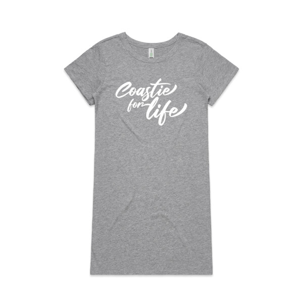 Coastie For Life - Womens Mika Organic Short Sleeved Dress Thumbnail