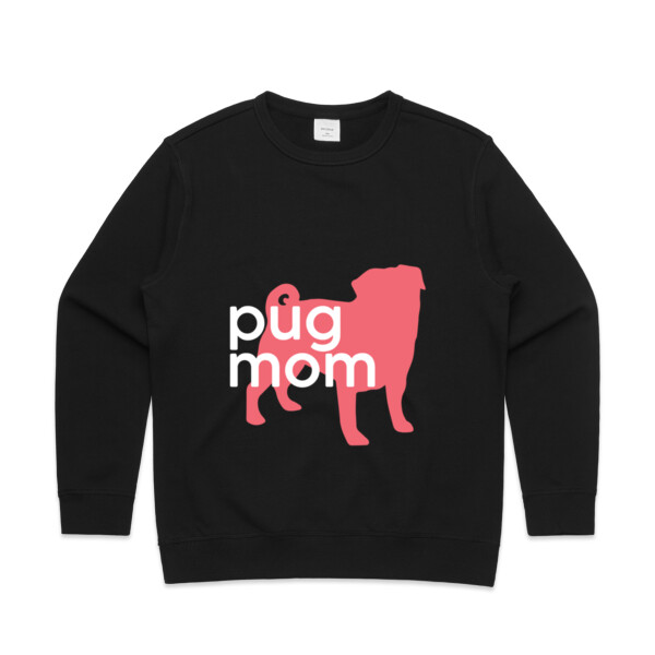 Pug Mom - Womens Premium Crew Thumbnail