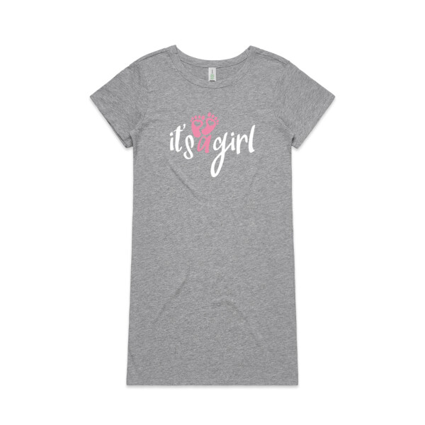 It's a Girl - Womens Mika Organic Short Sleeved Dress Thumbnail
