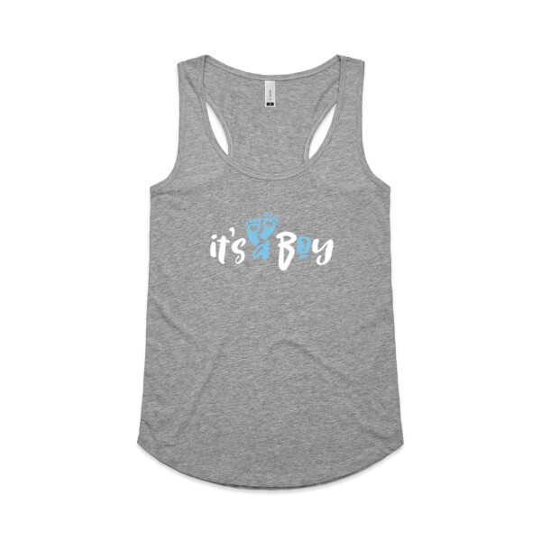 It's a Boy - Womens Yes Racerback Singlet Thumbnail