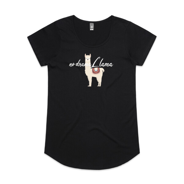 No Drama Lllama  - Womens Mali Tee Thumbnail