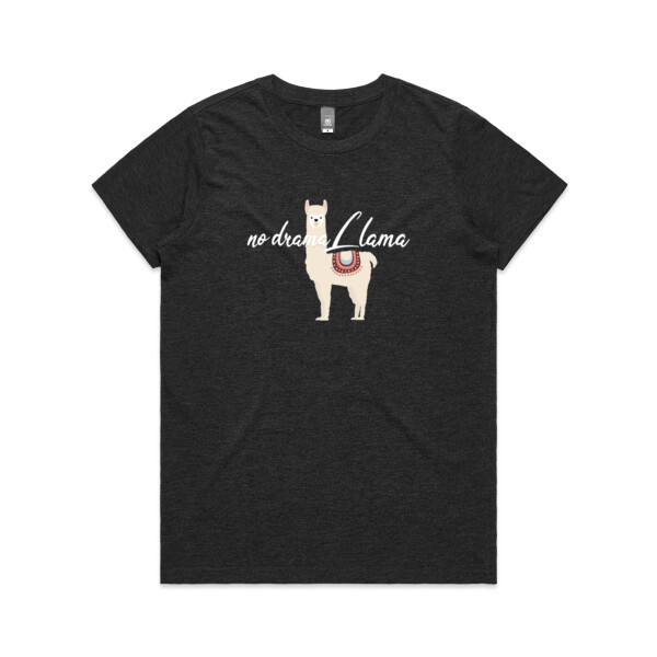 No Drama Lllama  - Womens Maple Tee Thumbnail