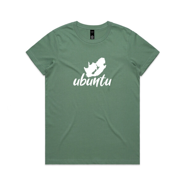 Ubuntu - White - Womens Maple Tee Thumbnail