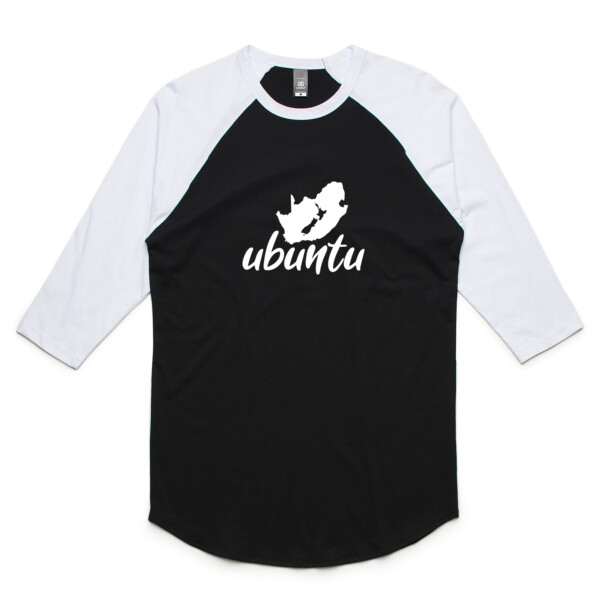 Ubuntu - White - Mens Raglan Tee Thumbnail